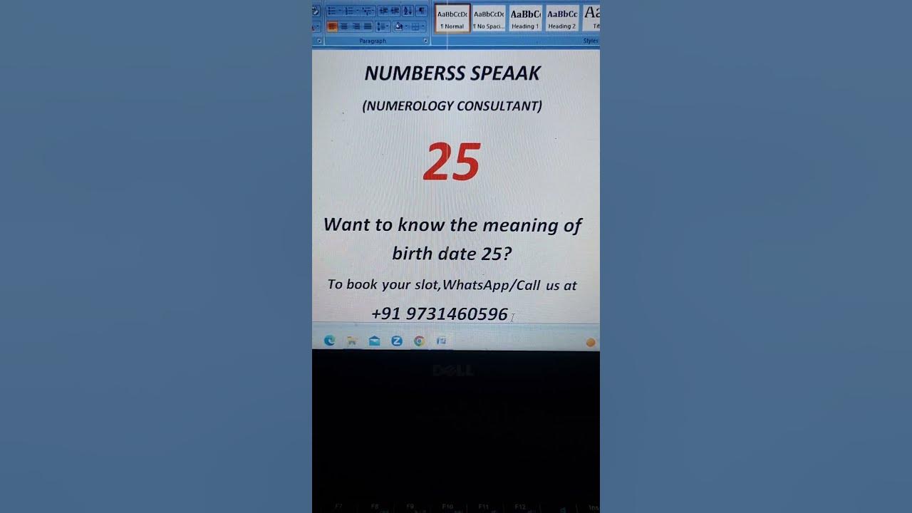 birth-date-25-meaning-in-numerology-shorts-short-youtube