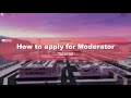 How to apply for moderator  nbtf roblox