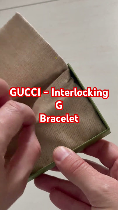 🎤ASMR?) GUCCI MEN'S BRACELET UNBOXING 🐍 Bracelet with Double G in Silver  