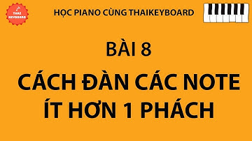 #8 🎹 TỰ HỌC PIANO | Cách Đàn Các Nốt Móc và Mẫu Luyện Ngón Số 8