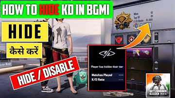 How to hide kd in bgmi | bgmi me kd hide kaise kare | How to hide kd in pubg 2022 | Mr emoji gaming