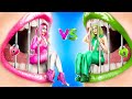 One Colored Makeover Challenge in Jail! Pink vs Green!