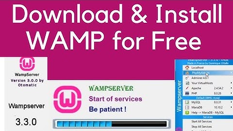 How to free Download and Install local Wamp Server