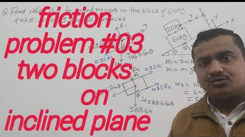 Block on block problem on friction|| friction 06|| Engineering Mechanics|| Sumit Dwivedi||