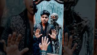 Mirror Me Skeleton 😱 | Funny Horror Twist 💀 | 1 Minute Viral Story#horror #funny #skeleton #mirror