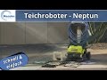 Schwimmteich automatisch reinigen - Teichreinigung mit dem Teichroboter Neptun