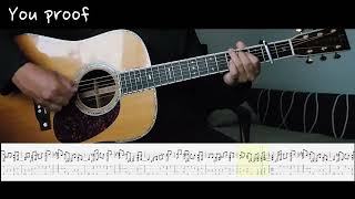 Morgan Wallen - You Proof guitar, tabs, acoustic, Fingerstyle,Intro