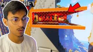 Creating NEW ULTIMATE MOUNTAIN HOUSE In Minecraft Hardcore #7