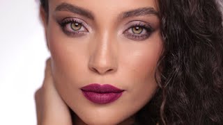 Perfect holiday makeup look for green & hazel eyes | ALI ANDREEA