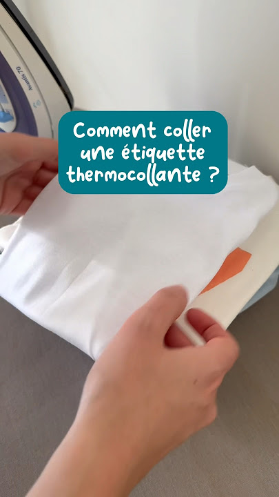 Comment enlever une étiquette thermocollante ? C-MonEtiquette