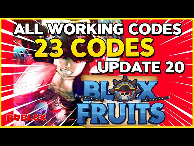 Blox Fruits Codes - Active Codes in November 2023 [Update 20]🆕