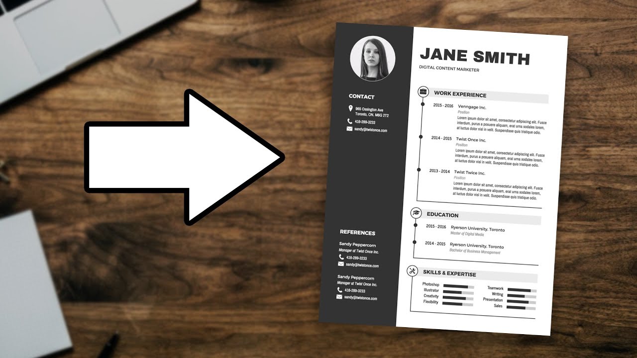 resume template youtube