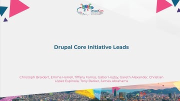 KEYNOTE - Drupal Initiative Leads