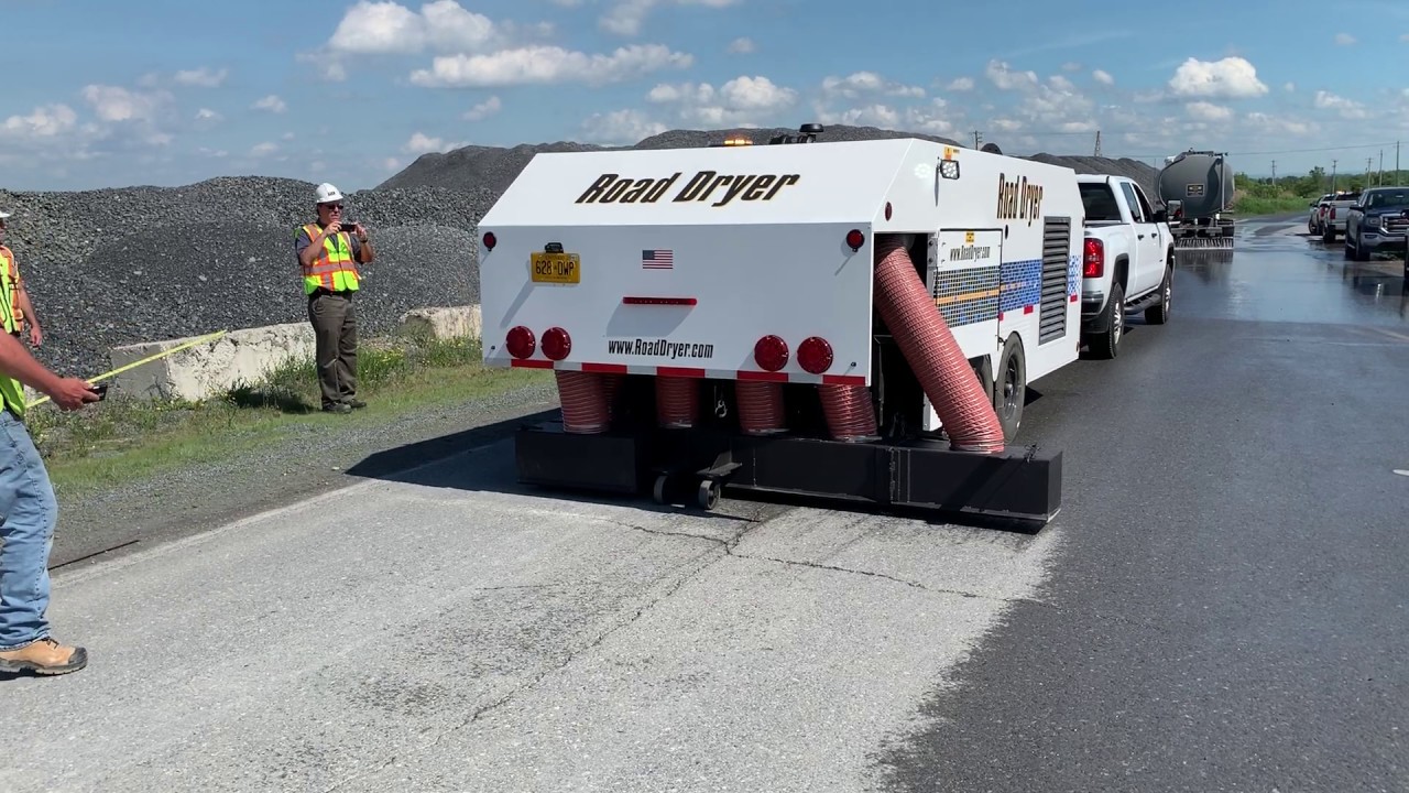 Montreal Tracteur/HMA Road Dryer Demo YouTube