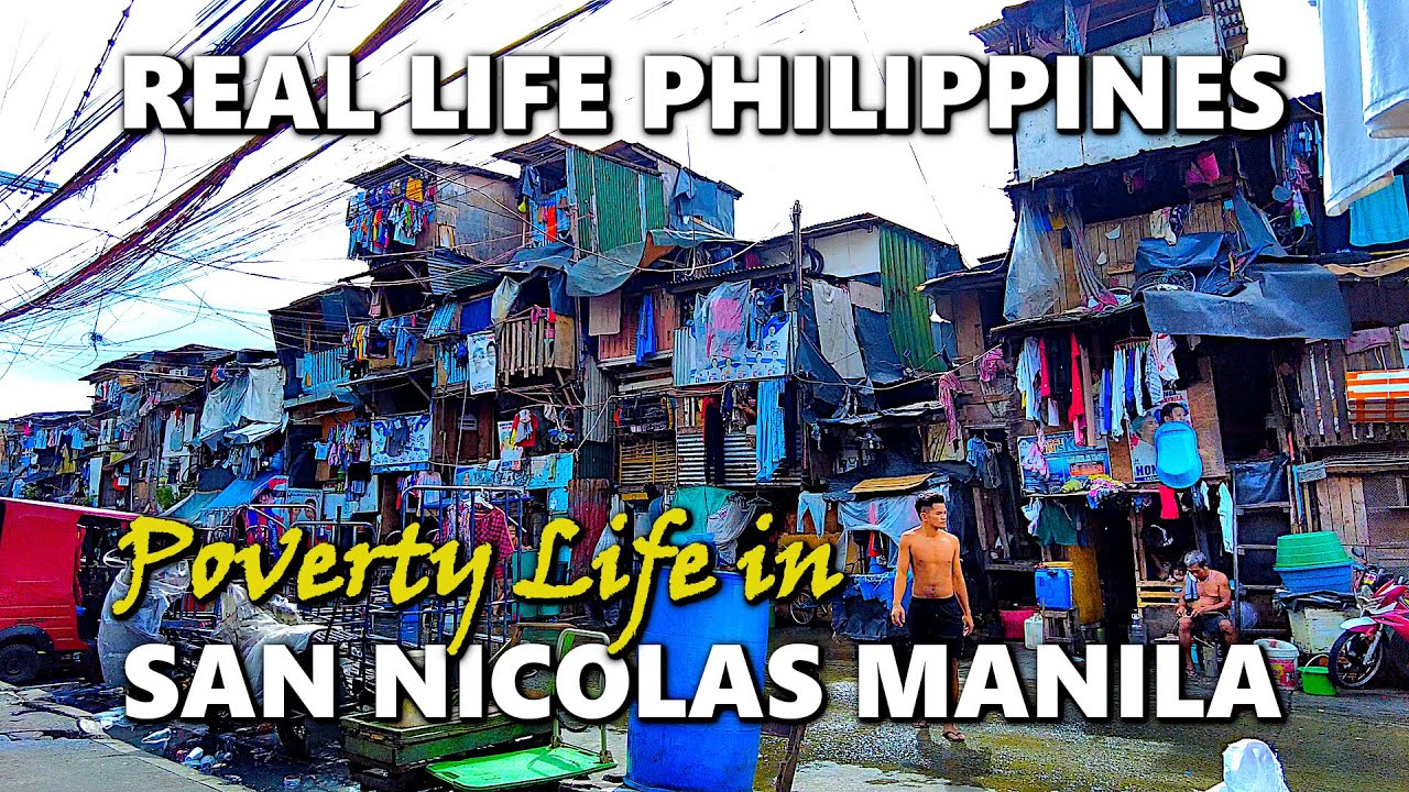 Extreme Poverty Life in San Nicolas Manila Walk at a Poor Community