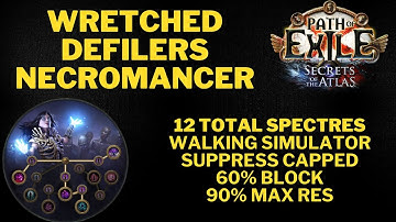 POE 3.26 Raise Spectre - Wretched Defilers Necromancer VS all Ubers and Risk Abyss Farming Made Easy