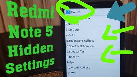 Redmi Note 5 HW Settings | Find Hidden Settings