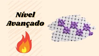 Flosstube #6 - AULA DE PONTO CRUZ | AVANÇADO: exercício 3 screenshot 2