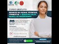 CURSO GRATUITO MANEJO DE FICHAS TÉCNICAS, FORMATOS Y REGISTRO EN EL BANCO DE INVERSIONES 2022 S06 TT