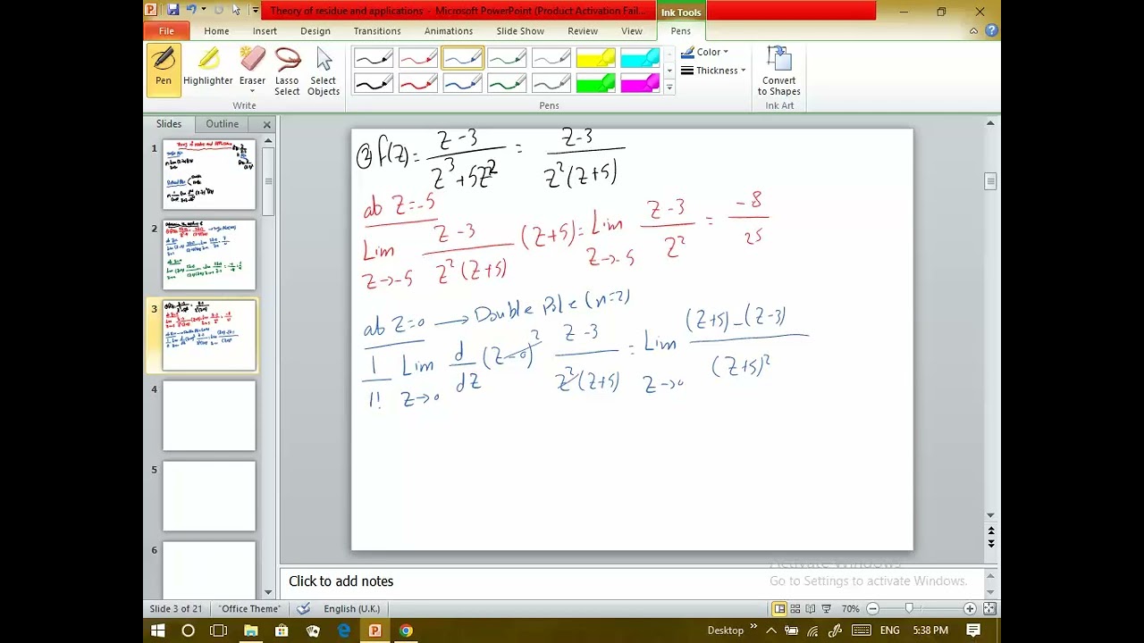 Theory of residues and applications