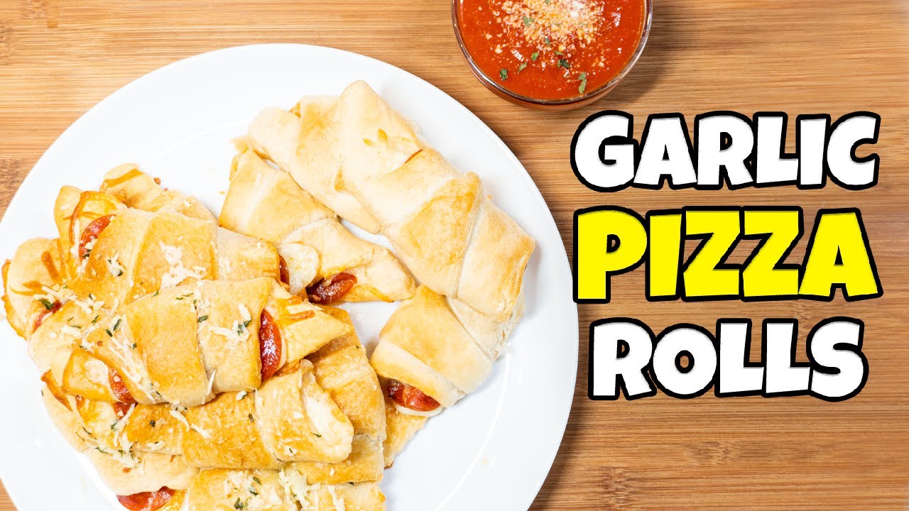 EASY Crescent Pizza Rolls Garlic Pizza Rolls YouTube