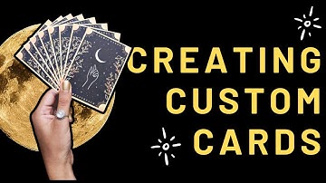 How to make a card deck | Making Tarot Cards With Canva | Creating Custom Cards