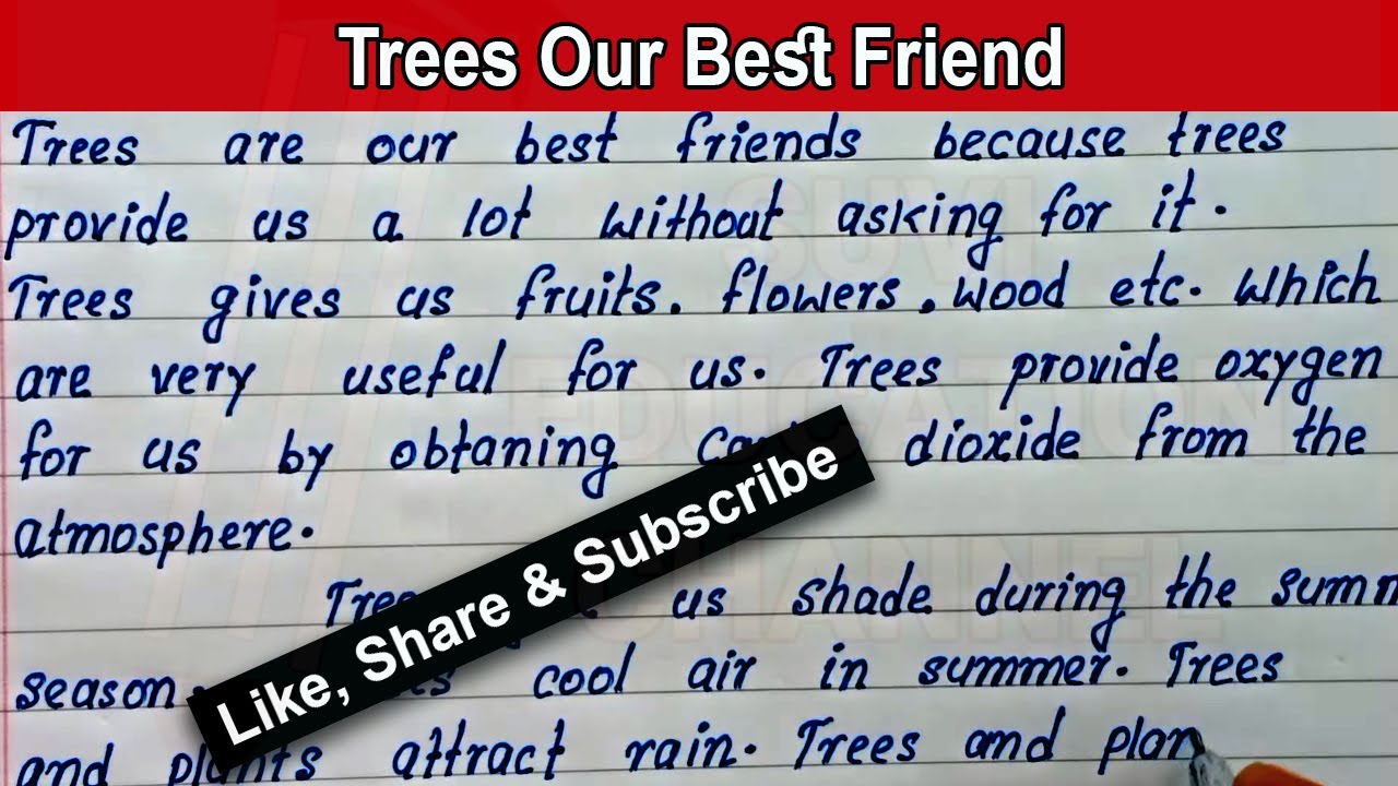 trees our best friend essay std 11