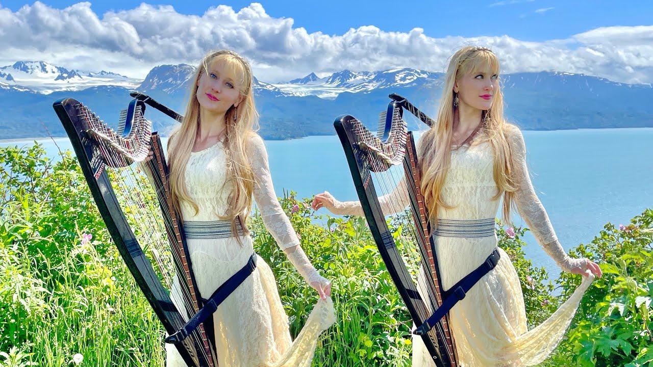 SKY ISLE Nordic Celtic Song Harp Twins Electric Harp YouTube