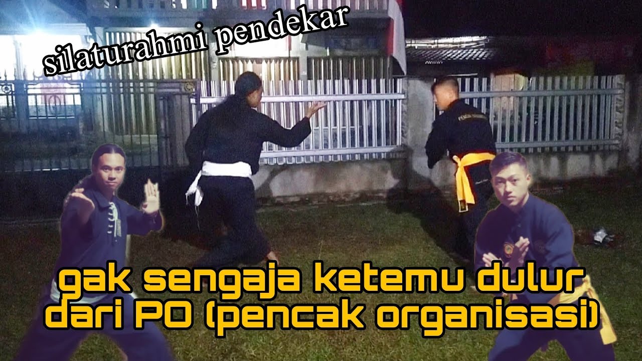 warga PSHT ketemu warga PO (pencak organisasi) silaturahmi pendekar