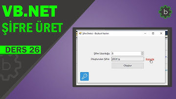 Visual Basic .Net - Şifre Oluşturma Programı (VB.NET Projeleri)
