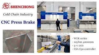 125Ton CNC Press Brake Used In Cold Chain Technology Industry