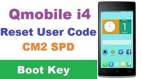Q mobile i4 Reset User Code CM2 SPD 7731