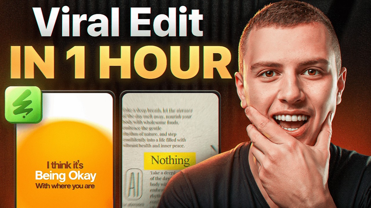 How I Edit Viral Reels in Under 1 Hour (Secret Tool)