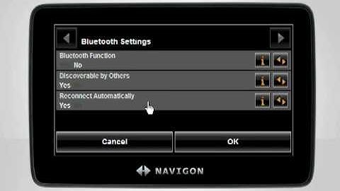 Bluetooth Hands-Free Settings - NAVIGON Video Tutorial