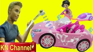 Đồ chơi trẻ em GIA ĐÌNH LUCY tập 39 RỬA XE Ô TÔ ĐỒ CHƠI | BÉ TẬP THỂ DỤC Kids toys review