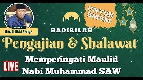 🔴LIVE Pengajian Umum GUS ELHAM YAHYA .LQ. DARI LAPANGAN SUWALUH PAKEL T.AGUNG