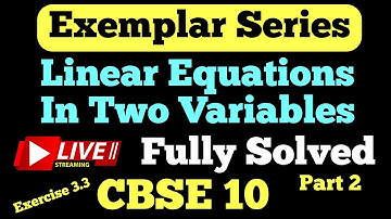 Class 10th Maths NCERT Exemplar Exercise 3.3 || Part 2 @studypointpro