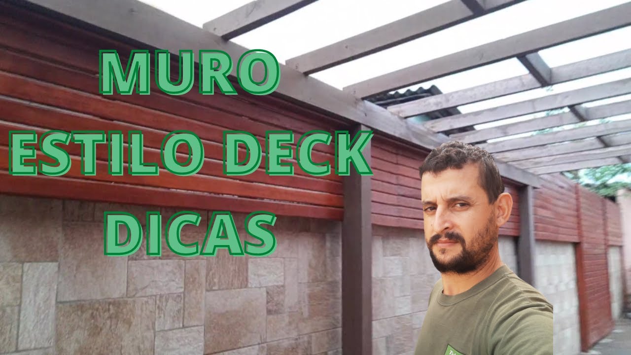 Muro de madeira estilo deck - YouTube