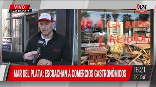 🔴 Mar del Plata y San Luis: comercios gastronómicos escrachados por trabajar