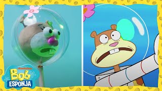 Bob Esponja en la vida real | ¡Los amigos salvajes actúan en la vida real! | Bob Esponja en Español