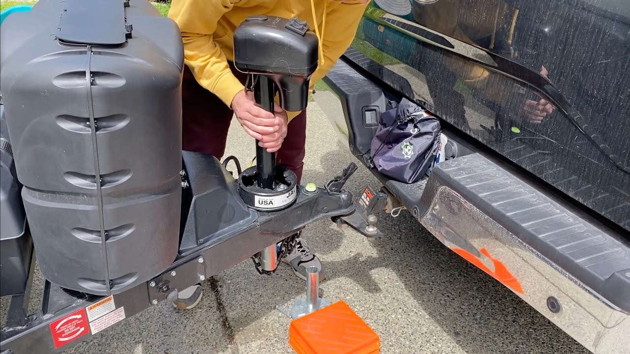 Jack E Up installation and setup - removable jack system for trailers