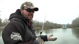 Greg Hackney Fishes the Pre Spawn in Bitter Cold Weather!!