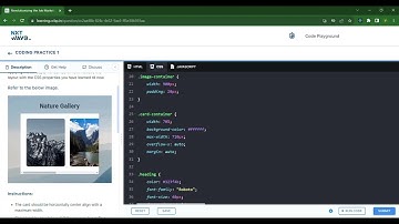 Nature Gallery Section | CODING PRACTICE 1 | CSS Flexbox | NxtWave | ccbp 4.o