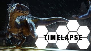 Indoraptor - sculpting, texturing, rigging(Blender & Substance Painter Timelapse)