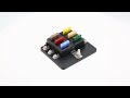 6 Way ATO ATC Blade Fuse Block With LED