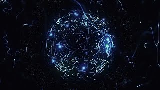 Chaotic Glowing Blue Sphere Stock Motion Graphics