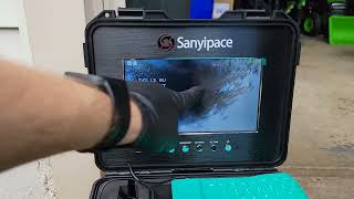 How to use a Sanyipace Sewer Camera SelfLeveling, 328ft/100m 0.2in/5mm Harder Fiberglass Cable