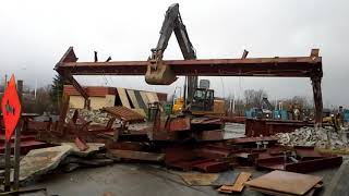 Casino Entrance Demolition. #demolition #excavator #torch