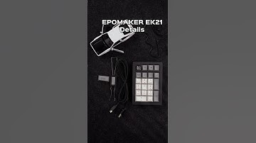 Showing off the details on EK21! #epomaker #numpad #gaming #openbox #keycaps #aesthetic #mechanical