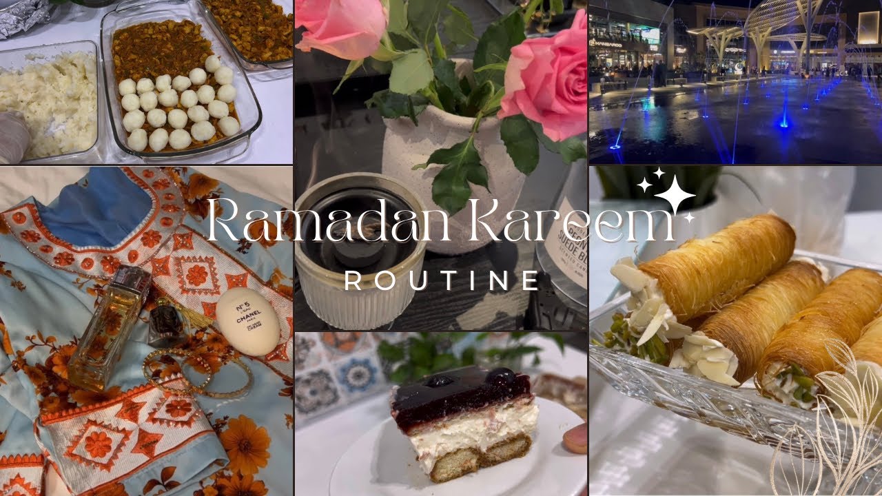 روتين رمضاني 🌙|واجواء عائليه 🍔أكلات رمضانيه لذيذه وسهله 👌🏻🍕